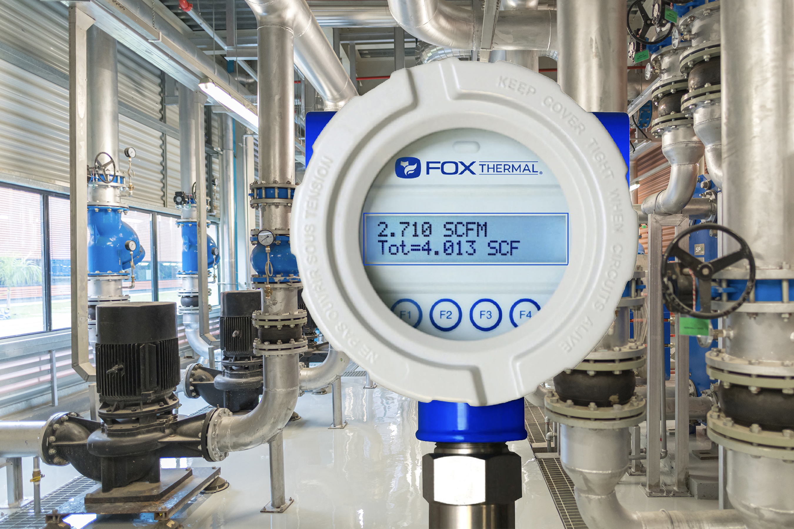 The Fox Thermal Model FT4XS is equipped with the Gas-SelectX feature