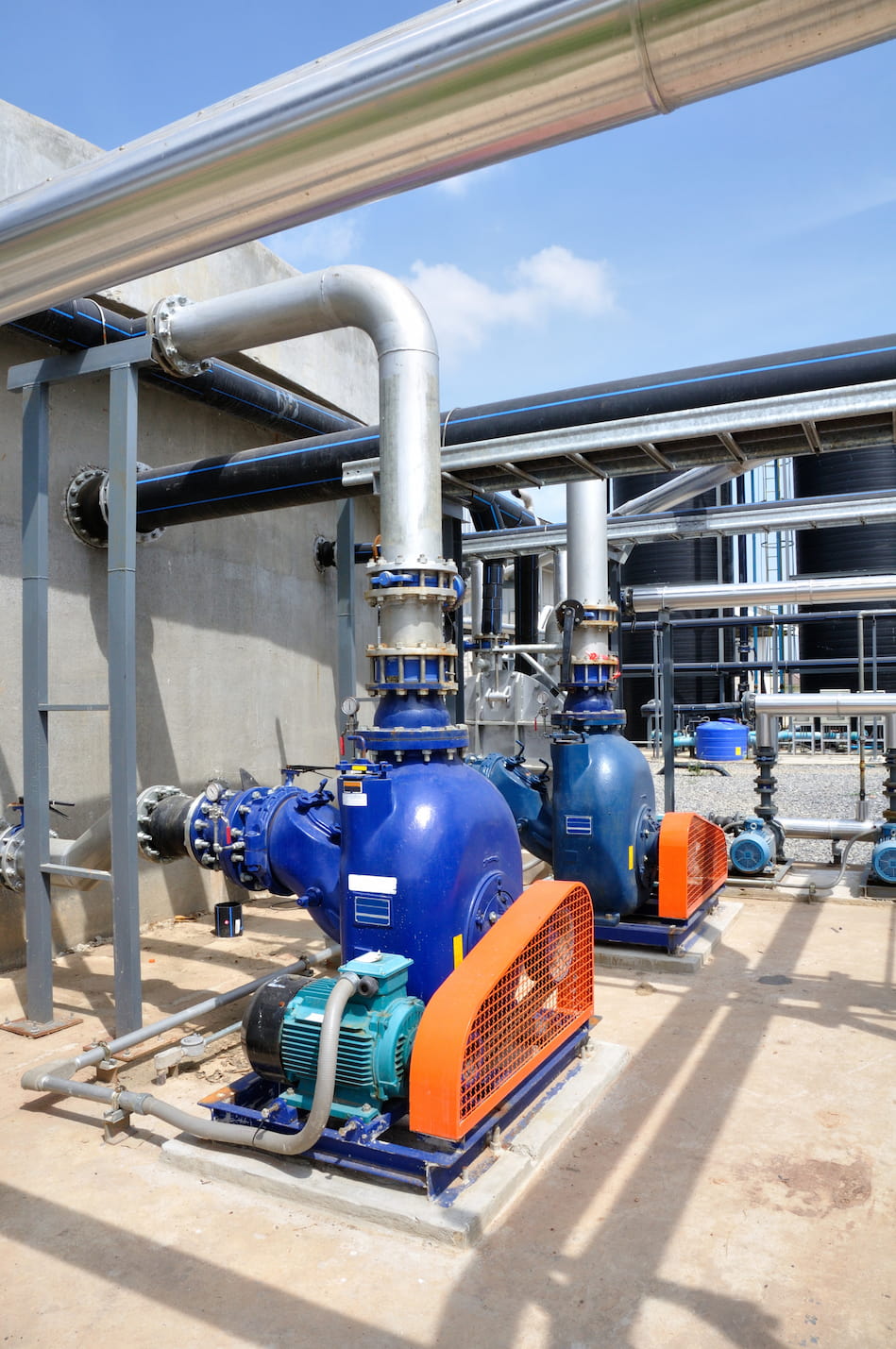 Biogas plant with digester tank