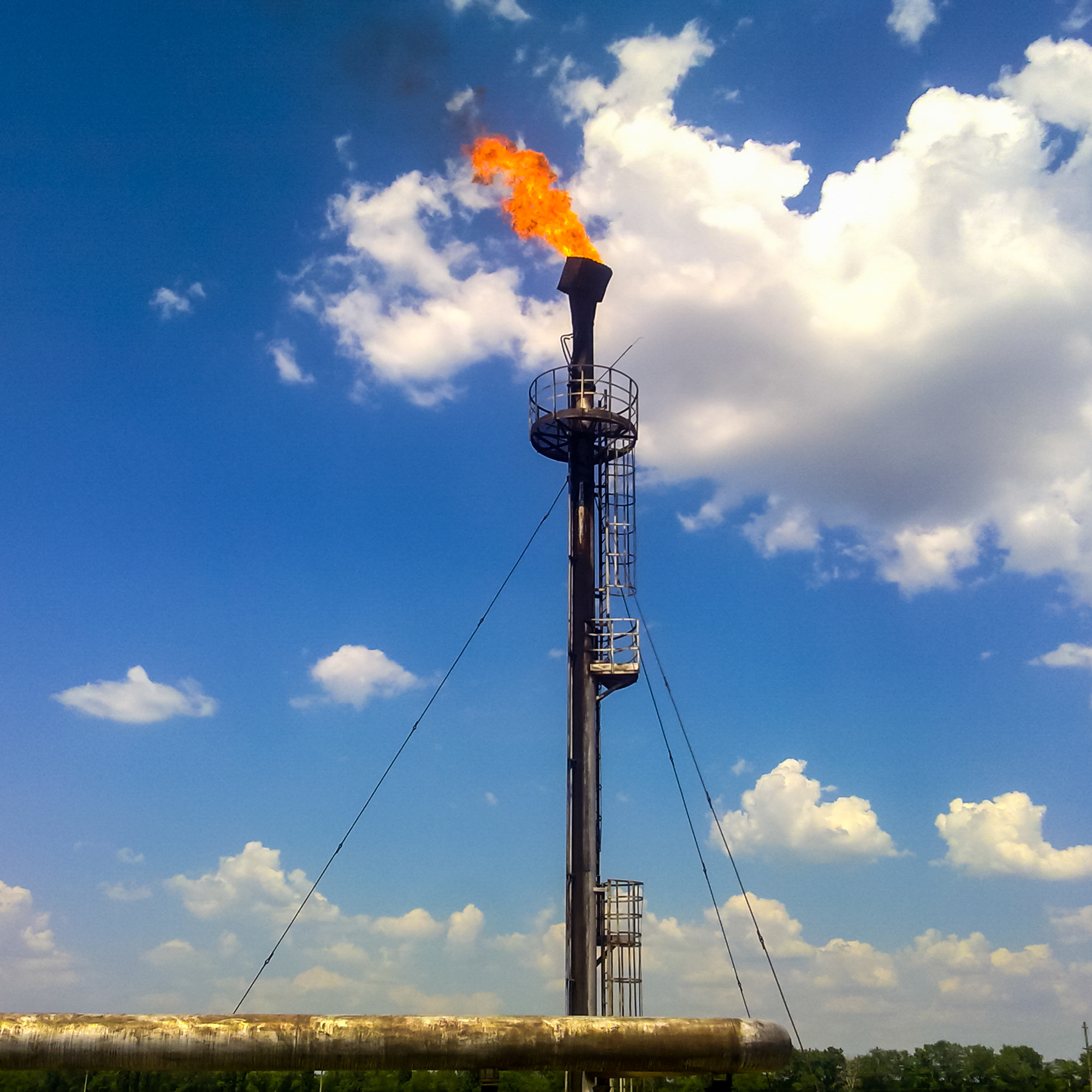 Methane vent gas flow measurement