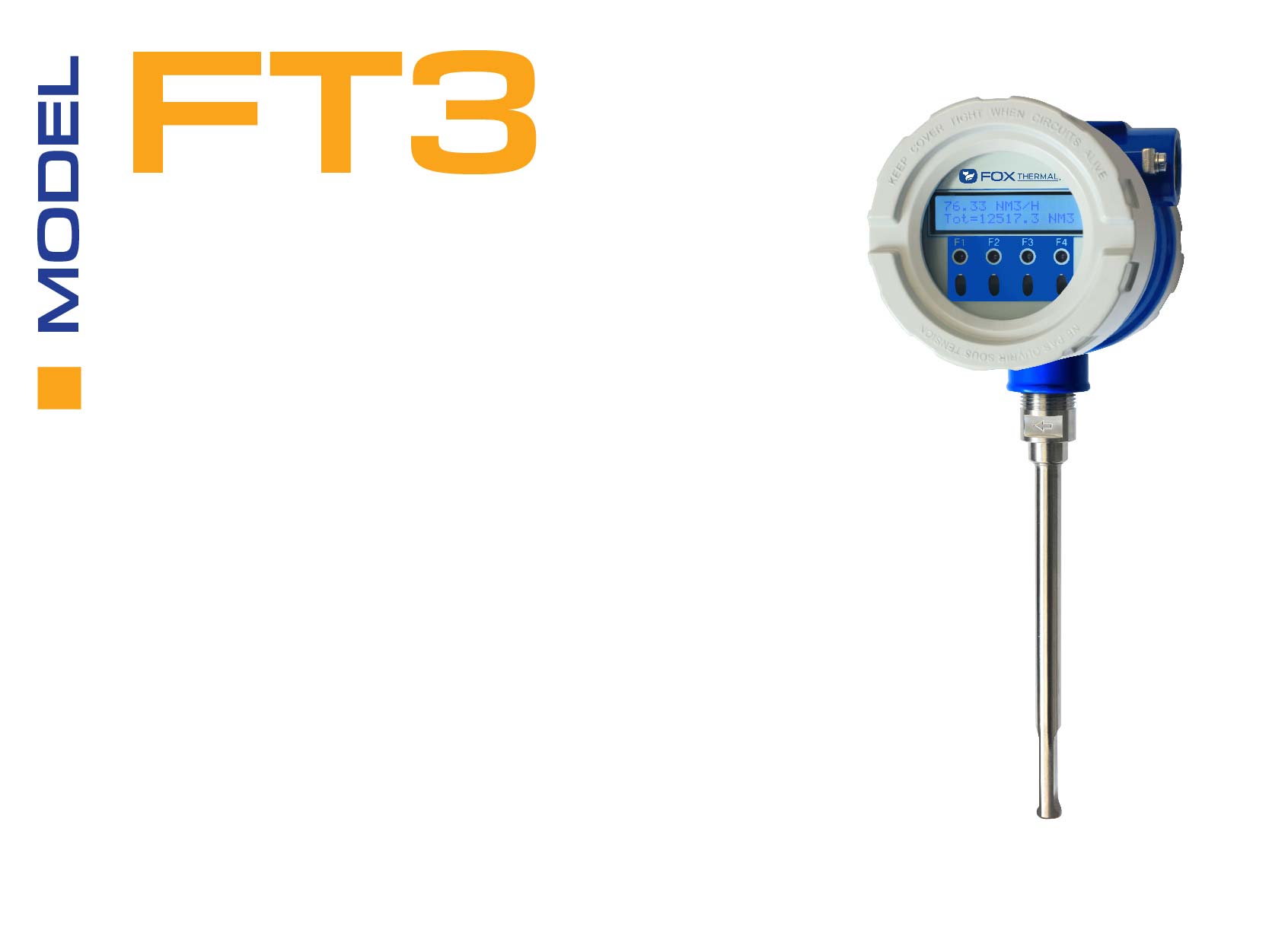 Fox Thermal Model FT3 flow meter for hazardous locations with ATEX and IECEx approvals