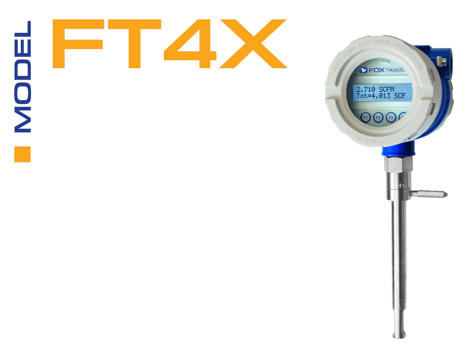 Fox Thermal Model FT4X flow meter