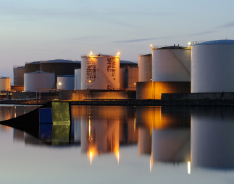Tank battery of storage vessels for vent gas
