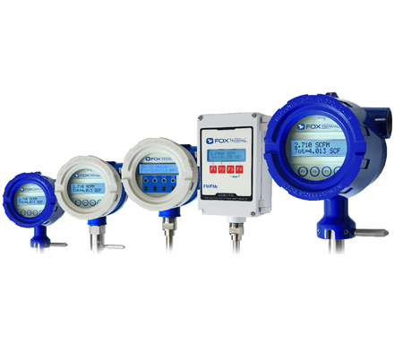 Fox Thermal mass flow meter certifications including FM, FMc, ATEX, and IECEx approvals