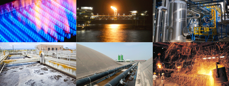 Thermal mass flow meter applications including industrial, oil and gas, wastewater, and emissions monitoring