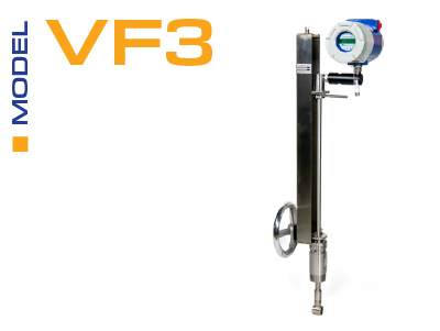 Fox Thermal Model VF3 vortex shedding flow meter